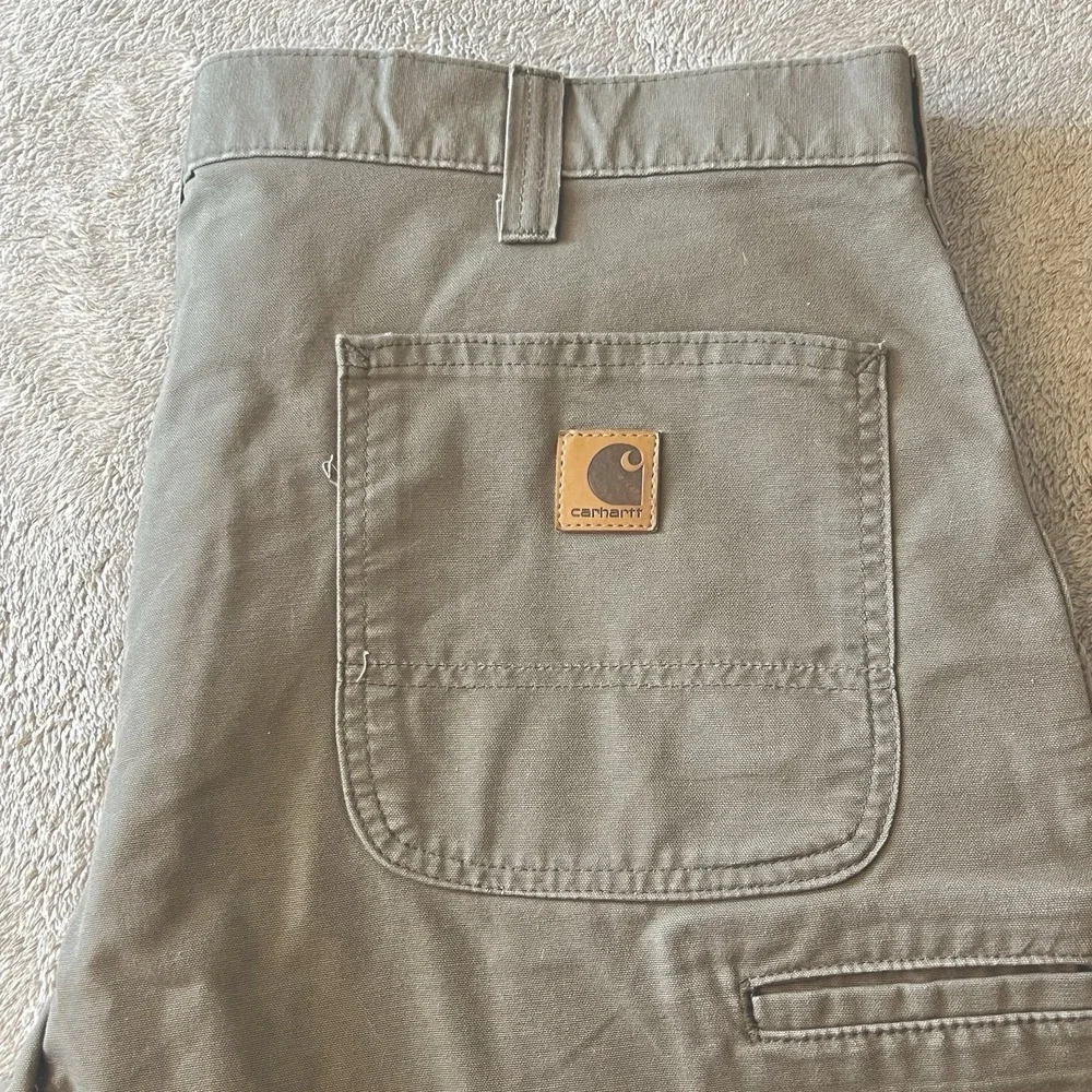 Vintage Carhartt Men B144‎ LBR Shorts Canvas Carpenter Utility Workwear Size 40